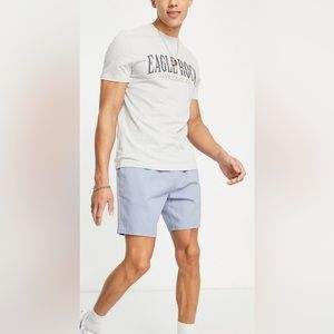 Slim fit chinos in light blue. NWOT